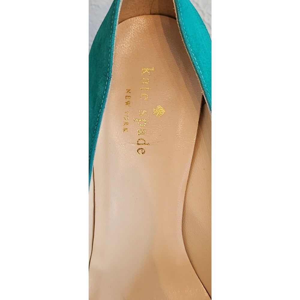 KATE SPADE NY Green Suede High Heel Pointed Toe Pumps Women’s Size 6.5 - Picture 4 of 8